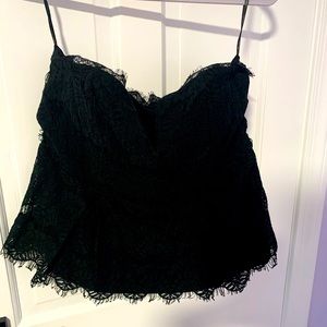 City chic- black lace corset